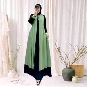 Gamis azahra LD 120 model outer terbaru mewah dan elegan 2025