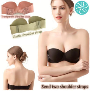 Sexy Strapless Seamless Bra Push Up Bra Backless Strap with Foam Wireless Bralette