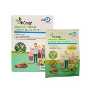 1 Box + 1 Sachet NoCough Organic Herbal Cough Relief Patch – Natural Chest Patches to Relieve Cough Soothe Throat Discomfort Loosen Phlegm Fast-Acting Non-Drowsy & Drug-Free Easy to Apply Gentle Herbal Remedy for Adults & Kids