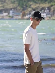 G7 Cooling Ice Silk Cotton Mens Short Sleeve T Shirt Summer White Half Sleeve Inner Wear Mens Solid Color Mercerized T-Shirt Base Shirt 7/7
