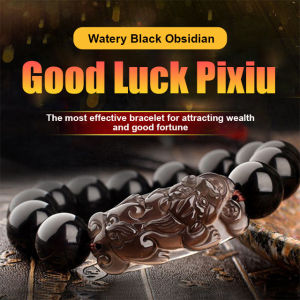 Black Obsidian Brave Pixiu Bracelet Lucky Bracelet Money Power