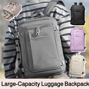 Box-Style Large-Capacity Luggage Backpack Travel Bag Camping Backpack Multifunctional Classification Bag