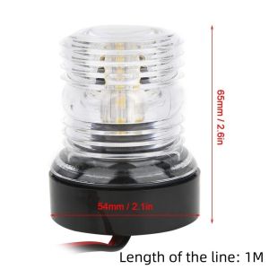 FPXR8 Đèn LED trắng Đèn định vị LED Ánh sáng toàn diện 360 độ Đèn neo Phụ kiện thuyền Chống thấm nước Đèn du thuyền Dành cho du thuyền