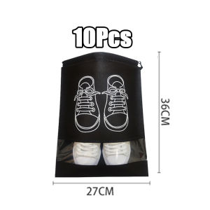 10pcs Waterproof Shoe Bag Travel Drawstring Dustproof Portable Storage Cover