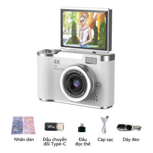 CLUBLU Máy Ảnh Mini LK-007 Selfie Màn Hình Lật HD MỚI 48MP 720P Đèn LED Bổ Trợ Hoàn Hảo Cho Học Sinh