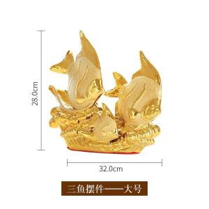 ceramic Goldfish Decoration Living Room Home Ornament Creative TV Cabinet Decoration Present