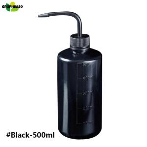 Grupheaso 250ml Clear Plastic Blow Washing Bottle Tattoo Wash Squeezy Laboratory Measuring Bottle Eyelash Cleaning Elbow Bottle