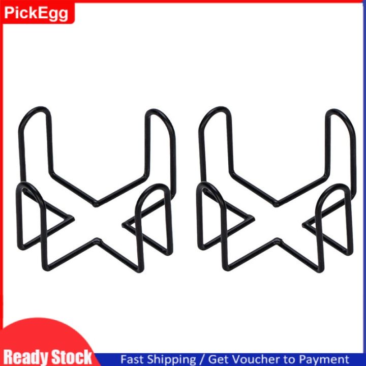 PickEgg 2 Pcs Shelf Coaster Holder Plate Display Rack Iron Placemat ...