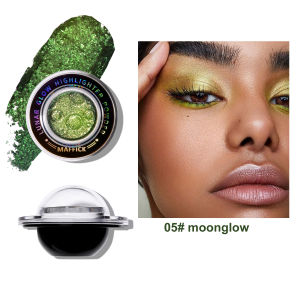Hengfa Lina hành tinh phấn bột highlight sáng bóng rõ ràng độ bóng cao phấn thoa mặt đường viền sáng Pallet kéo dài nổi bật mỹ phẩm mới nổi bật