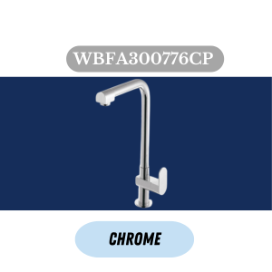 Johnson Suisse FERLA-N 1/2" Deck Mounted Sink Tap With Swivel (L/shape) Spout WBFA300776CP