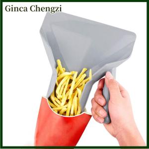 Ginca Dụng Cụ Nhà Bếp Muỗng Xúc Khoai Tây Chiên Phục Vụ Dụng Cụ Xúc Đồ Ăn Vặt Dụng Cụ Đóng Gói Xẻng Xúc Khoai Tây Chiên Có Tay Cầm