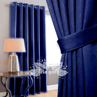 gorden blackout import polos jendela pintu kamar motif tirai minimalis warna ungu coklat abu tua
