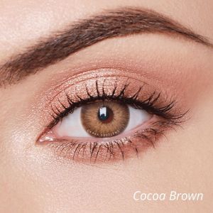(0.00) OKAKA Cocoa Brown Softlens - Normal Diameter 14.2MM Kontak Lensa