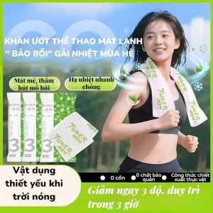Khăn Lạnh Thể Thao Làm Mát Nhanh Giảm Nhiệt 3°C Khăn Ướt Hạ Nhiệt Lau Mồ Hôi Gym Du Lịch Mùa Hè