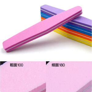 20pcs Wholesale Nail File Sponge File Diamond 100/180 Nail Rubbing Strips High Elasticity Nail Tools Grinding