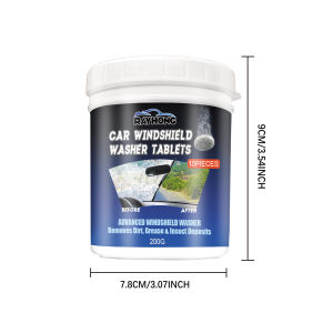 Rayhong 200g Auto Car Glass Polishing Glass Oil Film Removing Tablets Clean Polish Tablets for Bathroom Window Front Windshield Tablets Tools Car Glass Oil Film Removing Tablets Deep Cleaning Polishing Glass Cleaner for Auto Windshield Home
