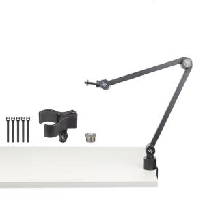 Multi Angle Rotating Mic Stand Feature Universal Compatibility Freely Rotate For Podcasting And Live Broadcast