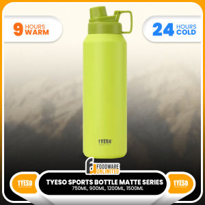 TYESO Tumbler Chug Matte 750–1500ml | Vacuum Insulated Sports Flask