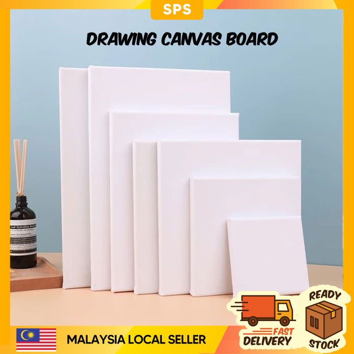 SPS DRAWING CANVAS BOARD/ BLACK CANVAS ART BOARD/ ACRYLIC PAINTING/ CANVAS FRAME/ PAPAN LUKIS