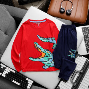 Đồ bộ bé trai dài tay xuất VNXK size đại 18-48kg chất cottonJennie kids J340