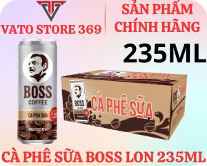 Cà phê sữa BOSS coffee lon 235ml