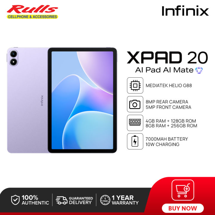 Infinix XPAD 20 Tablet | 8GB+256GB / 4GB+128GB | MediaTek Helio G88 ...