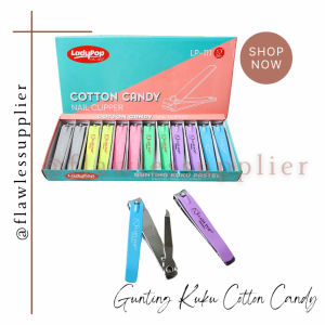 Gunting Kuku Besar Candy Ladypop / Nail Clipper Cotton Candy / Gunting Kuku Pelangi Jumbo Untuk Manicure Pedicure
