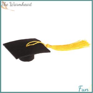 【The Warmheart】 1Pc Graduation Hat Mini Doctoral Cap Costume Graduation Cap with Tassels