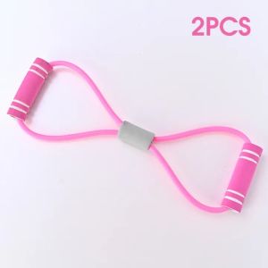 DIDI 4 Tube Pedal Yoga Handle Exerciser Portable Workout Elastic Bands Durable Auxiliary Tools Lightweight for Bodybuilding Equipment
