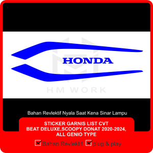 STICKER GARNIS CVT BEAT DELUXE SCOOPY GENIO V01