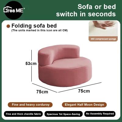 【COD】Dreame Furniture 94 Curved sofa Mid Century Modern Half Moon Sofa Luxury 4-Seat sofa with High-Density Foam Filled Raindrop Velvet Fabric Sectional Sofa for Living Room Apartment Office