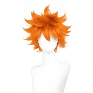 Wig Rambut Palsu Hinata Shoyo Cosplay Haikyuu!! Untuk Dewasa Dan Anak