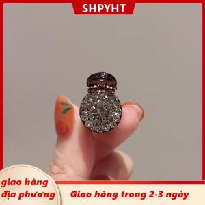 [COD] SHPYHT Giao hàng địa phương 2 4 cái kẹp tóc mini tròn Rhinestone kẹp móng vuốt nữ Zircon Retro kẹp tóc nhỏ kẹp Tóc Cua Phụ kiện tóc nữ ﻿