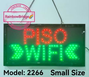 PISO WIFI - RAINBOW BRIDGE LED SIGNAGE (New-Small-Large) #SIZE: W48cm & W60cm BIG #661
