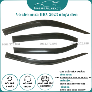 Vè Che Mưa Dành Cho Xe Honda HRV 2022-2023 MẪU NHỰA ĐEN DÀY cao cấp