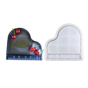 Sáng Tạo đàn piano khay Silicone khuôn nhựa Epoxy lưu trữ tấm khuôn phong cách Coaster khuôn cho crafting những người đam mê
