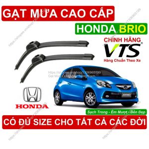 Gạt Mưa VTS A8 Kính Lái Honda Brio Cặp Gạt M.ưa Kính Lái Honda Brio C.ó Đủ Size Cho Các Đời Xe Honda Brio