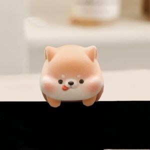 GAOSU Chó gấu trúc Trang trí Màn hình máy tính Vải thô Đồ trang trí để bàn Búp bê điều khiển trung tâm Sáng Tạo Màn hình máy tính Mô hình động vật màn hình Màn hình giám sát