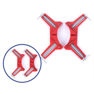 Aumopro 1/2/4 cái Ê tô vuông góc Kẹp góc 90 ° cho chế biến gỗ kính cường lực tranh có khung Khung kẹp cố định có thể điều chỉnh góc vuông kẹp cho chế biến gỗ bể cá & hơn thế nữa