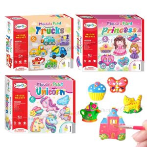 Mould and Paint Education Toy Art and Craft for Children Colouring Toys 3D Craft Kit Art Fridge Magnet
