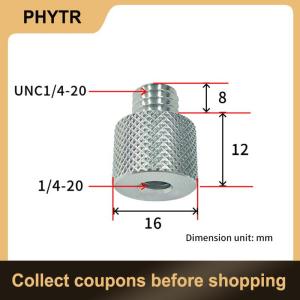 【PHYTR】 3 8  To 1 4  Male To Female Thread Screw Mount Adapter Tripod Plate Screw Capacitor Mic Shockproof Frame Screws