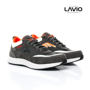 Sepatu Safety Sneaker Lavio HUGO Kulit Asli Ujung Besi Desain Modern