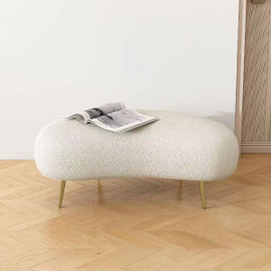 TAYLOR LIVING Simple Iron Shoe-changing Stool For Entry-level Long sit-down Curved Shoe-changing Stool