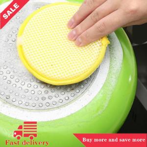 [COD] 5Pcs Double Side Dishwashing Sponge Dish Washing Brush Pan Pot Dish Wash Sponges Household Cleaning Kitchen Tools