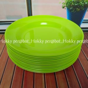 12 PCS ATAU 1 LUSIN PIRING MAKAN SEMI MELAMIN ATAU PLASTIK MIKA SSJ 23CM GRATIS BUBBLEWRAP