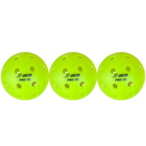 X-ace 40 Pro Pickleball Balls 1/3/6/12/24/40Pcs 40 Holes Pickle Balls Seamless Professtional Training Pickle Ball