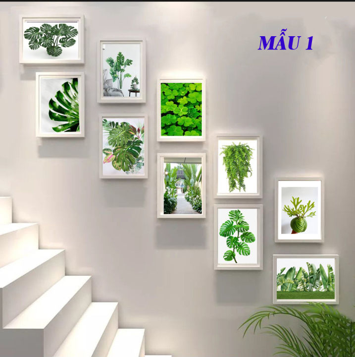 [FREESHIP MAX] BỘ 10 KHUNG TREO TƯỜNG , CẦU THANG HIỆN ĐẠI - KÍCH THƯỚC ...