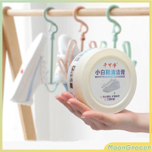 M.G.【Ready in Stock】 120g White Shoes Cleaning Cream Shoes Cleaner Shoe Stain Remover With Wipe Sponge