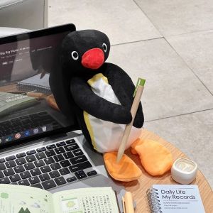 【Ready Stock】Cute Penguin Plush Pencil Case Large Capacity Pen Bag Students Stationery Supplies Storage Bag Gifts
