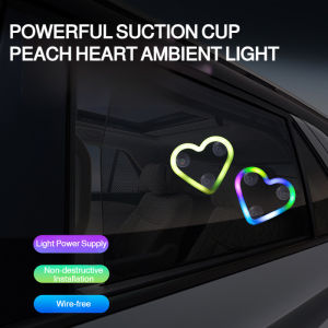heart neon lights Solar-powered ambient colorful